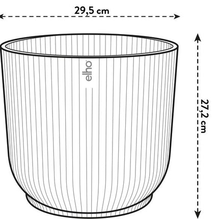 Pot elho Vibes Fold Round wit - D30 x H27