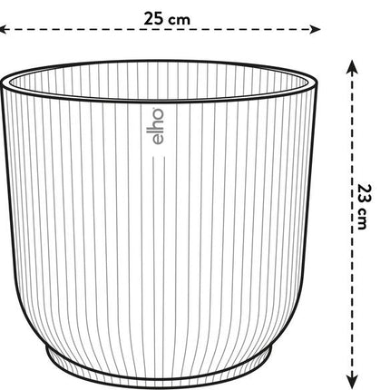Pot elho Vibes Fold Round wit - D25 x H23