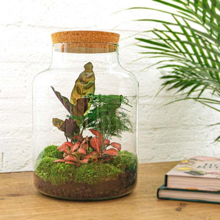 DIY terrarium - Milky - ↕ 30 cm - Rake + Shovel