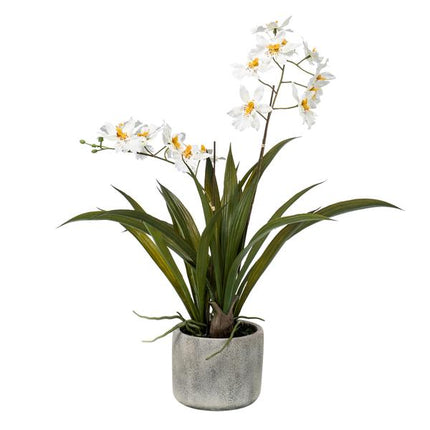 Kunstplant - Orchidee - Wit - 45cm