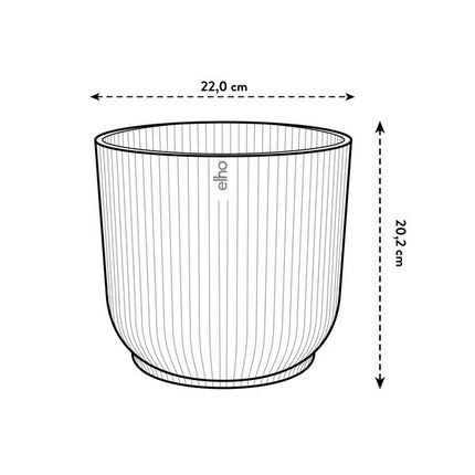 Pot elho Vibes Fold Round wit - D22 x H20